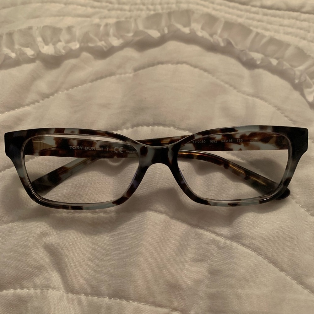 Tory Burch Tortoise Blue and Brown Glasses